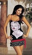 Marilyn Monroe chemise med volanger
